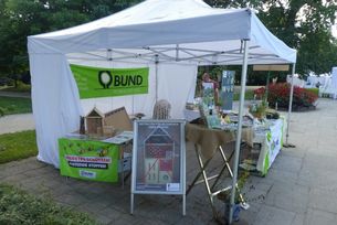 BUND Infostand am Insekten-Aktions-Wochenende von Bio Frankfurt im Palmengarten