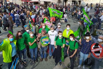 Der BUND auf dem Klimastreik in Frankfurt am 24. September 2021.