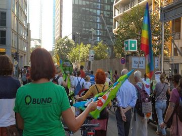 Demozug durchdie Frankfurter Innenstadt