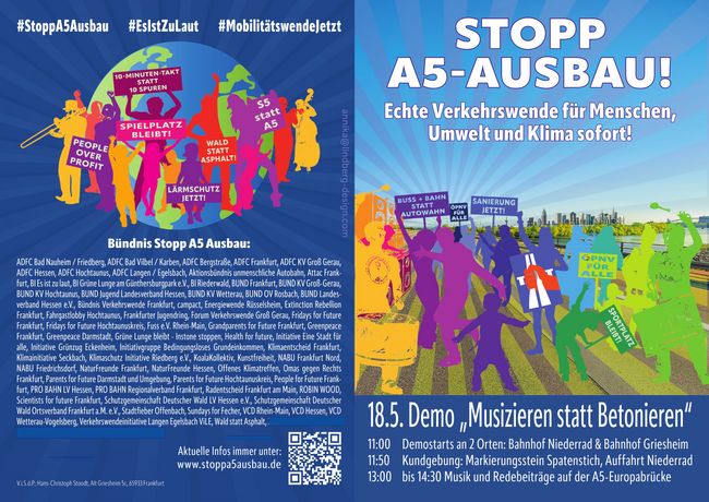 Demonstration Stopp-A-5-Ausbauch