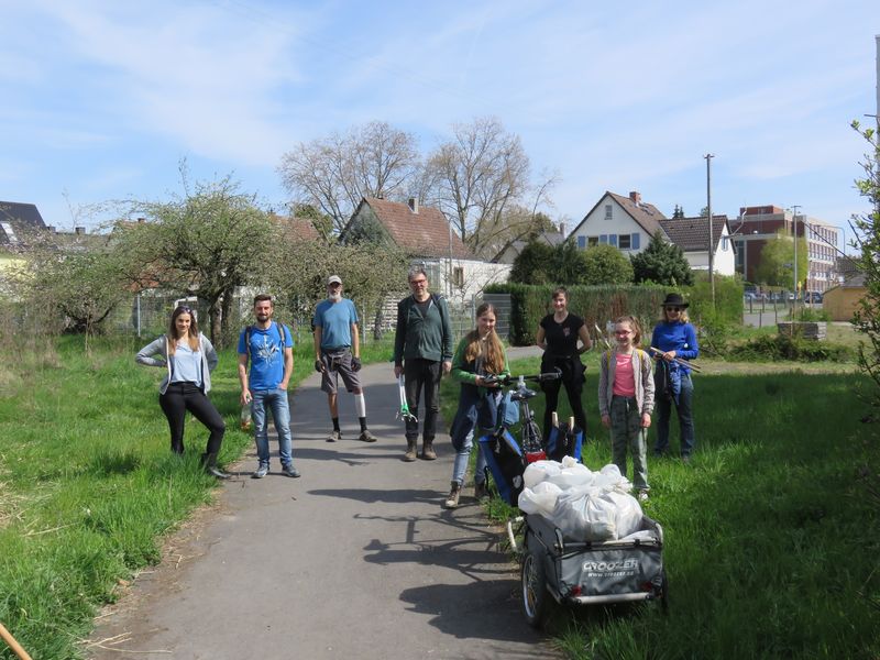 BUND OV Ost  am Frankfurter Clean Up Day im April 2021