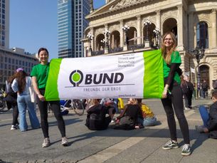 BUND-Bundesfreiwillige auf dem Klimastreik