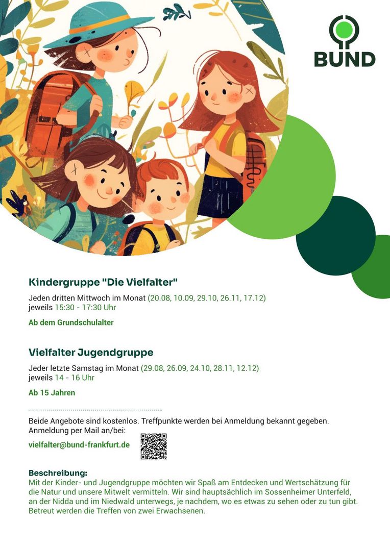 Flyer Termine Die Vielfalter vor den Winterferien