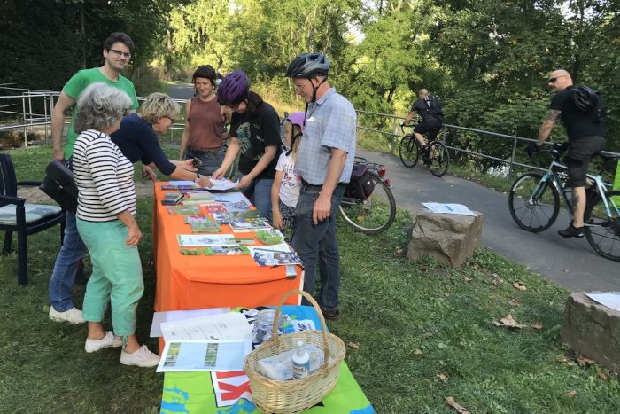 GrünGürtel Radtour 2021 - Stand der BUND Stadtgruppe Mitte