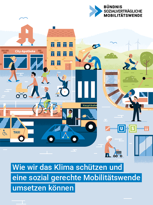 Cover Broschüre "Bündnis sozialverträgliche Mobilitätswende"